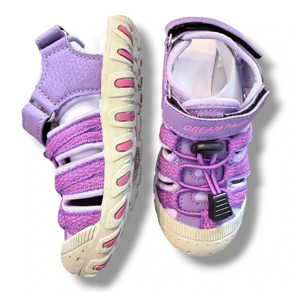 Dream Pairs Kids Athletic Sandals Purple Toddler Size 8 Water Shoes